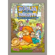 Bíblia Ilustrada Infantil - Capa Dura Impressa Prata